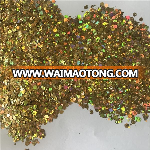 Bulk mixed shapes chunky glitter for makeup and craft